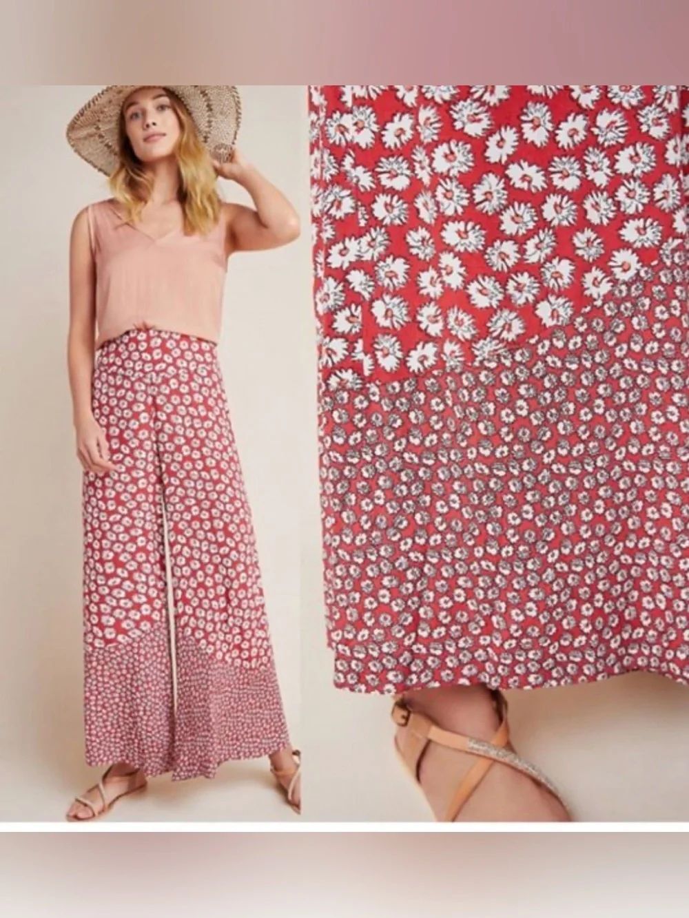 Anthropologie Annalee Wide-Leg Pants